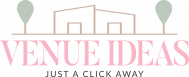 Logo for Venue Ideas featuring a modern design with vibrant colors and stylized text representing event planning and creativity.